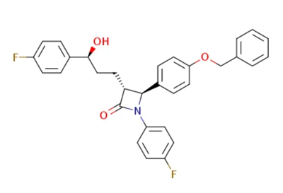 1-(4-Fluorophenyl)-3-[(3S)-3-(4-fluorophenyl)-3-hydroxypropyl]-4-[4-(phenylmethoxy)phenyl]- (3R,4S)-2-azetidinone (CAS:163222-32-0)