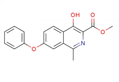 4-Hydroxy-1-methyl-7-phenoxy-3-isoquinolinecarboxylic Acid Methyl Ester (CAS: 1421312-34-6)